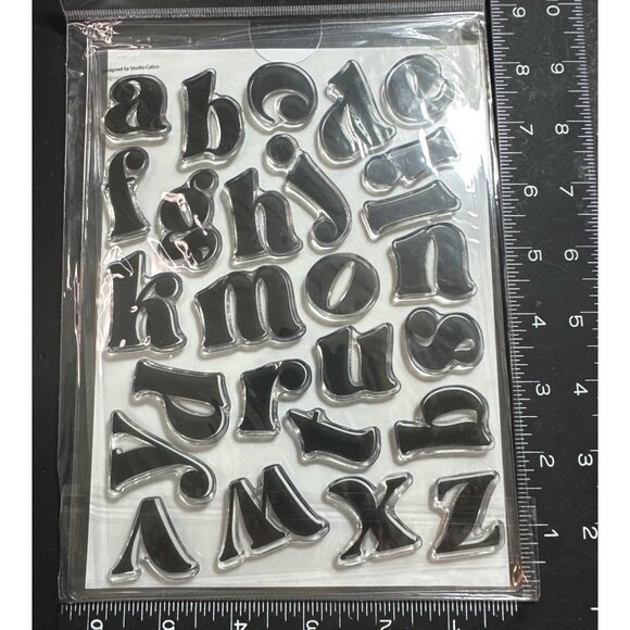 Studio Calico Savannah Alphabet Clear Stamp Set , junk journal, planner stamps - Picture 1 of 2